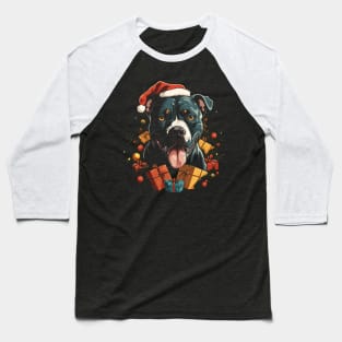 Christmas pitbull Baseball T-Shirt